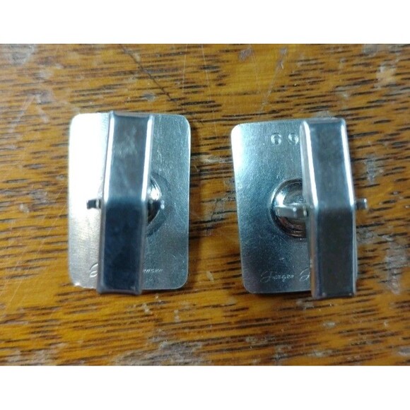 Vintage Jorgen Jensen Signed Mid Century Moder Denmark Pewter Cufflinks No. 169 - Picture 2 of 5